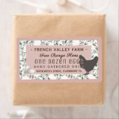 Ei Karton Label Botanische Hen Eieren Roos Boerder (Insitu)