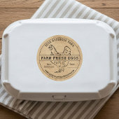 Ei Karton Label Rustiek Boerderij Verse Eieren