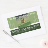 Ei Karton Verpakking Grappig citaat Douane Kip Rechthoekige Sticker (Envelop)