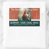 Ei Karton Verpakking Grappig citaat Douane Kip Rechthoekige Sticker (Tas)