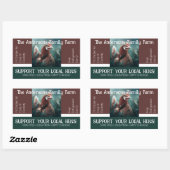 Ei Karton Verpakking Grappig citaat Douane Kip Rechthoekige Sticker (Vel)