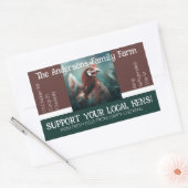 Ei Karton Verpakking Grappig citaat Douane Kip Rechthoekige Sticker (Envelop)