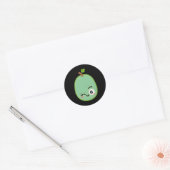 Ei Leraar Halloween De Zure Druif Ronde Sticker (Envelop)