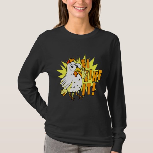Ei like it Chicken T-shirt (Voorkant)