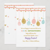 Ei Mobiele Zwangerschapsaankondiging Feestdagenkaart (Voorkant / Achterkant)