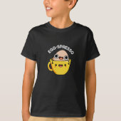 Ei-spresso Grappig Ei Koffie Pun Donker BG T-shirt (Voorkant)
