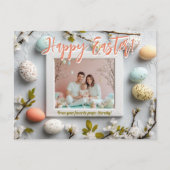 🐰🥚🌸 Ei-stravagant Pasen Groeten Feestdagenkaart (Voorkant)