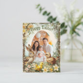 🐇Ei-tastische Pasen Snapshot Feestdagenkaart (Staand voorkant)