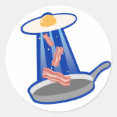 Ei-UFO-sticker Ronde Sticker (Voorkant)