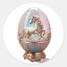 ei uit de schaal ronde sticker