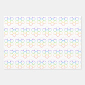 Ei van het Leven Chakra 3 Blad Wrapping Paper Set (Voorkant 2)