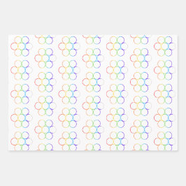 Ei van het Leven Chakra 3 Blad Wrapping Paper Set