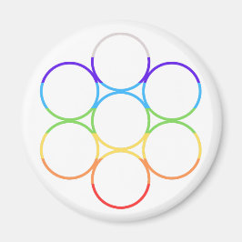 Ei van het leven Chakra Ronde Magneet