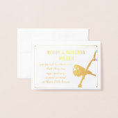 Ei-verwachte Zwangerschapsaankondiging Foliekaart Folie Kaarten (Voorkant met envelop)