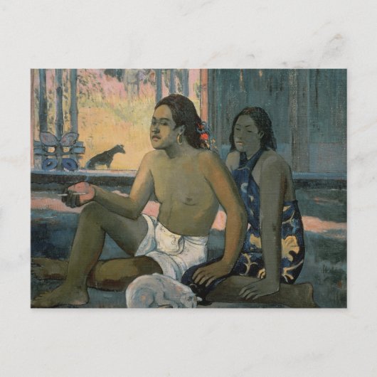 Eiaha Ohipa of Tahitians in een Kamer, 1896 Briefkaart (Voorkant)