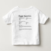 Eiallergie Kinder Shirts (Achterkant)
