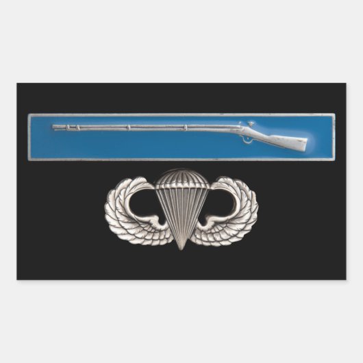 EIB Airborne Rechthoekige Sticker (Voorkant)