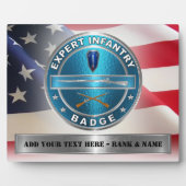 EIB Expert Infantry Badge (Expert Infanterist Badg Fotoplaat (Voorkant)