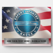 EIB Expert Infantryman Badge Fotoplaat (Voorkant)
