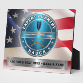 EIB Expert Infantryman Badge Fotoplaat (Zijkant)