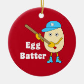 Eibatter Egghead-keramisch Ornament (Voorkant)