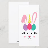 Eibokopband en paaspaasmakerij feestdagenkaart (Voorkant / Achterkant)