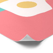 Eibots, supersnelle kleurrijke Pop Poster (Hoek)