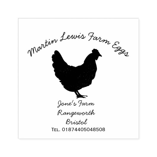 Eiboxstempel Rubberstempel (Afrduk)