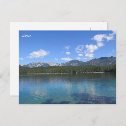 Eibsee Bavarian Alps Briefkaart (Voorkant / Achterkant)