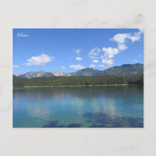 Eibsee Bavarian Alps Briefkaart (Voorkant)