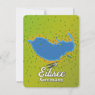 Eibsee Duitsland reisposter.
