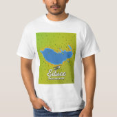 Eibsee Duitsland reisposter. T-shirt (Voorkant)