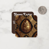 Eicel van goudchocolade, wenskaart voor de smaak notitiekaartje (Voorkant / Achterkant in situ)