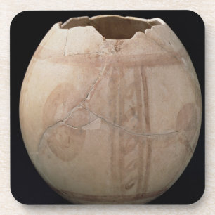 Eicel van struisvogels, uitgesneden in de vorm van bier onderzetter