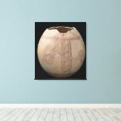 Eicel van struisvogels, uitgesneden in de vorm van canvas afdruk (Insitu (Houten vloer))