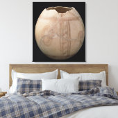 Eicel van struisvogels, uitgesneden in de vorm van canvas afdruk (Insitu (Slaapkamer))