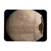 Eicel van struisvogels, uitgesneden in de vorm van magneet (Horizontaal)