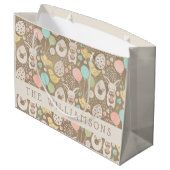  eicellen Bunny Chicks Personalized Easter Groot Cadeauzakje (Achterkant Gekanteld)