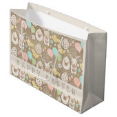  eicellen Bunny Chicks Personalized Easter Groot Cadeauzakje (Voorkant Gekanteld)