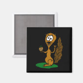 eichhörnchen comic magneet (Voorkant / Achterkant)