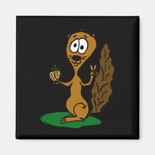 eichhörnchen comic magneet (Voorkant)