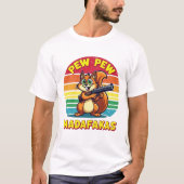 Eichhörnchen im Action-Modus: PEW PEW!  T-shirt (Voorkant)