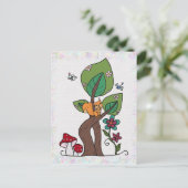 Eichhörnchen im Baum Briefkaart (Staand voorkant)