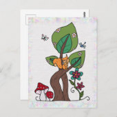Eichhörnchen im Baum Briefkaart (Voorkant / Achterkant)