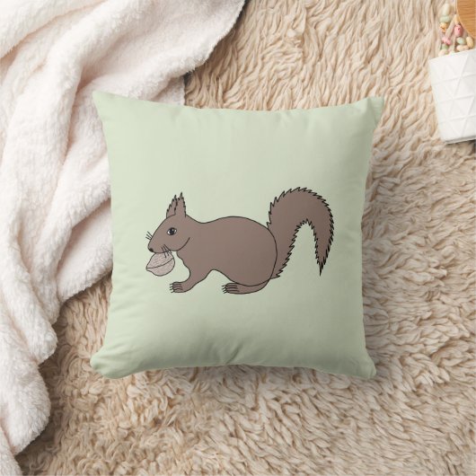 Eichhörnchen mit Nüssen Kussen (Deken)