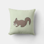 Eichhörnchen mit Nüssen Kussen (Voorkant)