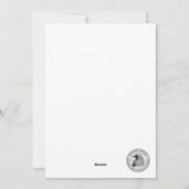 Eichhörnchen mit Tasse und Schnee „Stay Warm“  Feestdagenkaart (Achterkant)