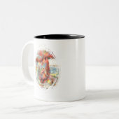 eichörnchen tweekleurige koffiemok (Voorkant links)