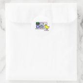 eICU Verpleegster chick Ronde Sticker (Tas)