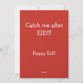 Eid Adha Grappige Meme- Geit in vakantiemodus Feestdagenkaart (Achterkant)